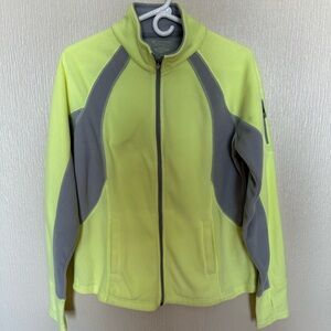 Tek Gear Women's Neon Yellow and Gray Utility Jacket